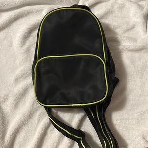 Black mini backpack